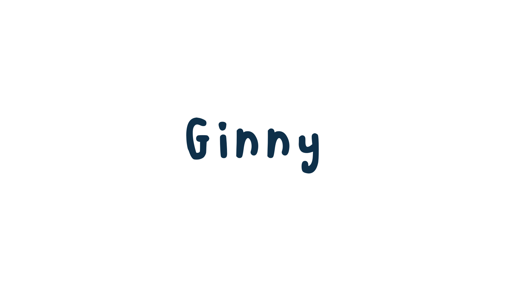 Ginny, script handwritten fancy decorative calligraphy font preview