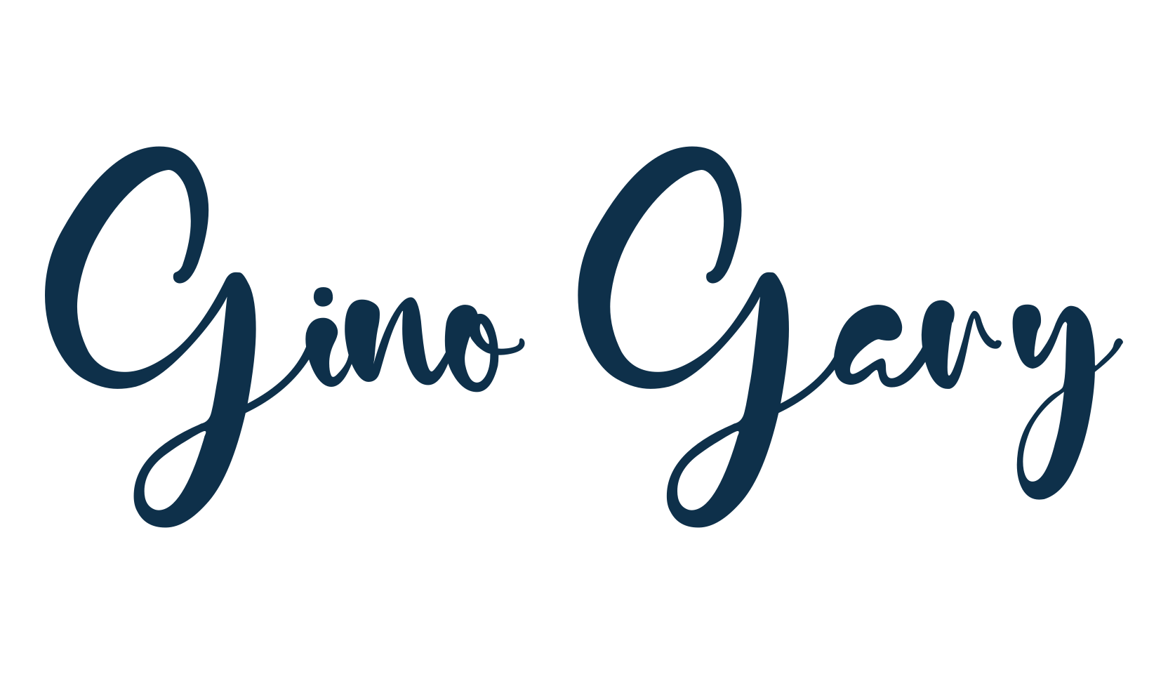 Gino Gary, fancy decorative font preview