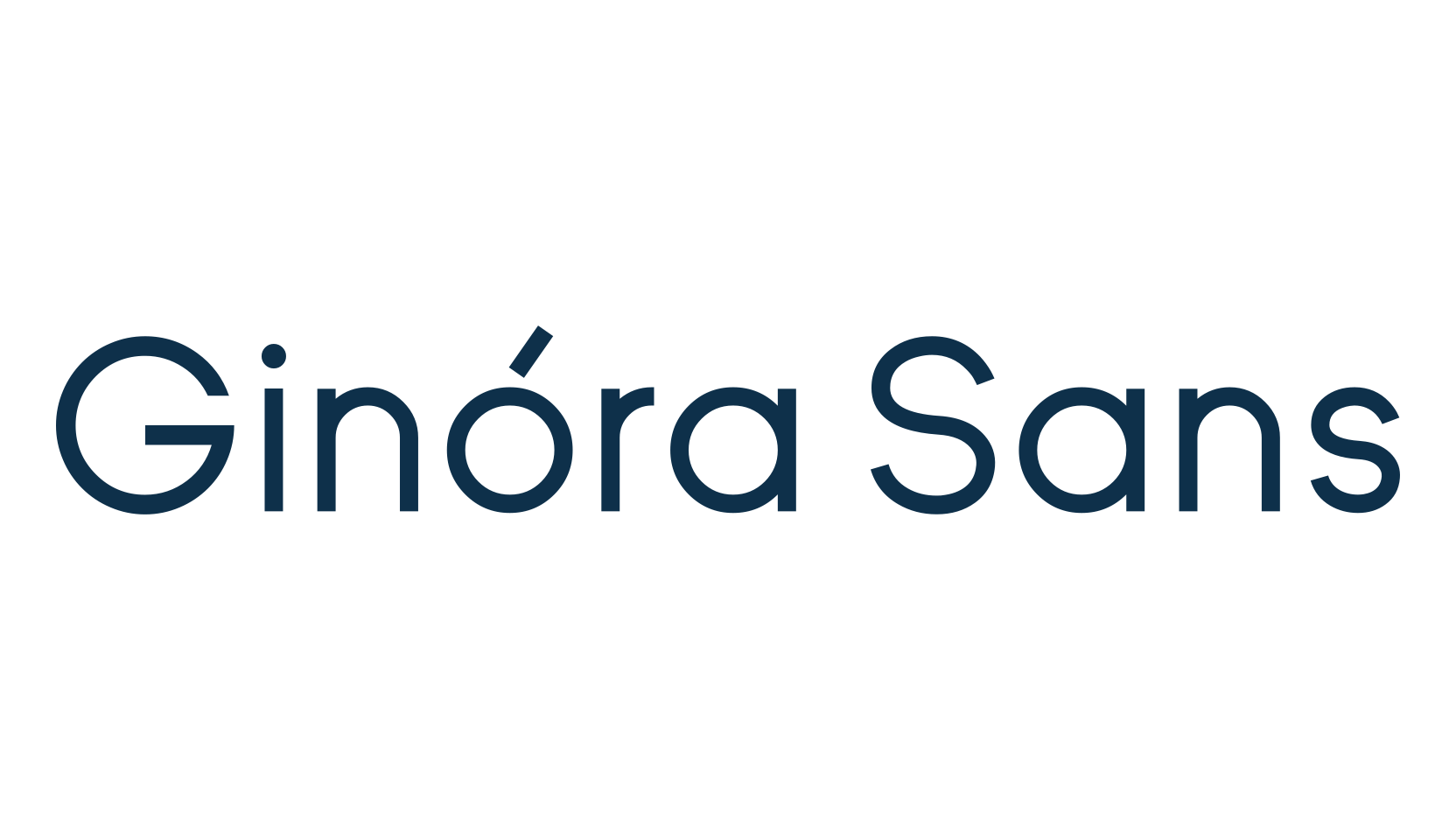 Ginóra Sans, basic sans serif font preview