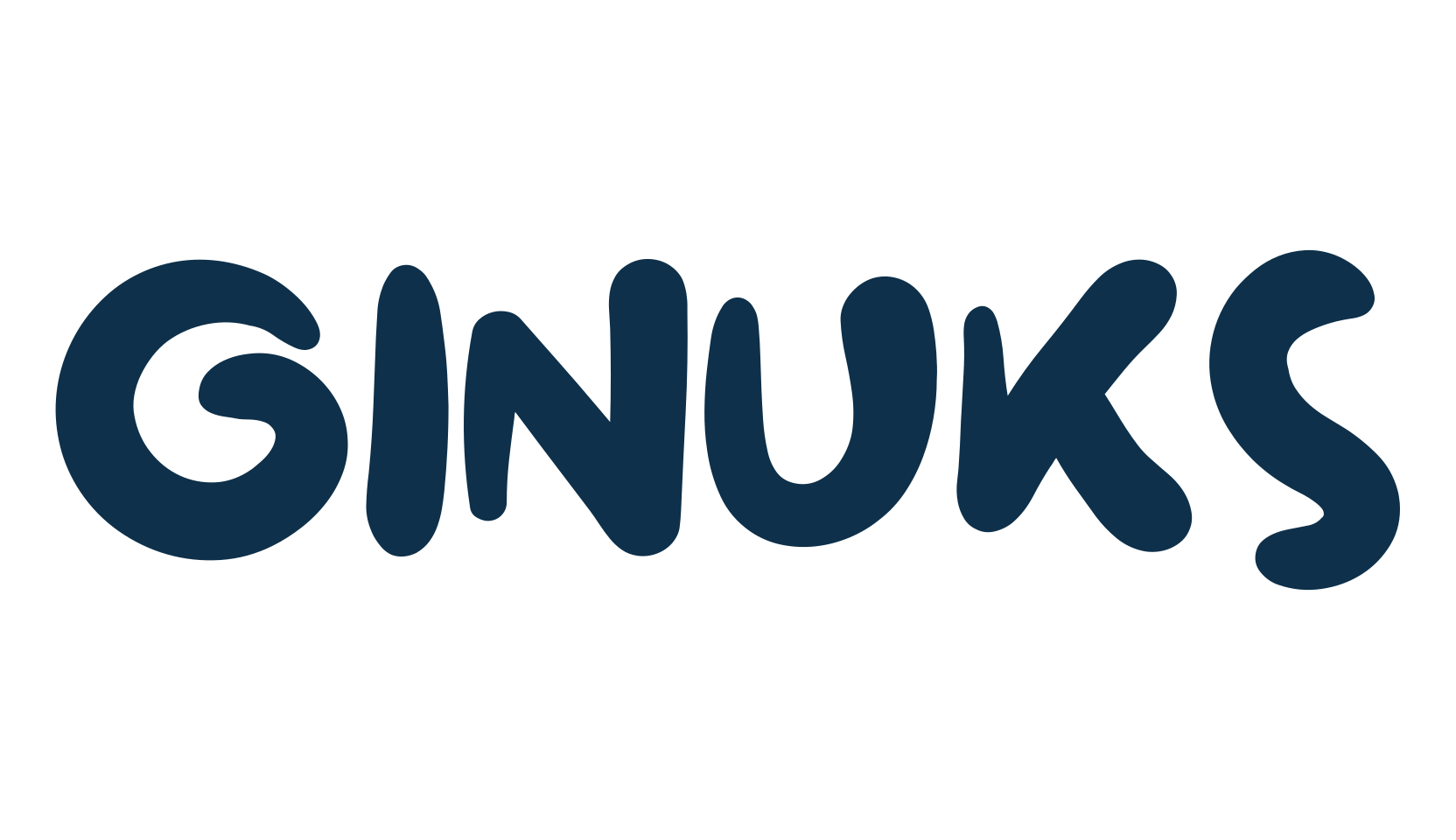 Ginuks, fancy cartoon decorative font preview