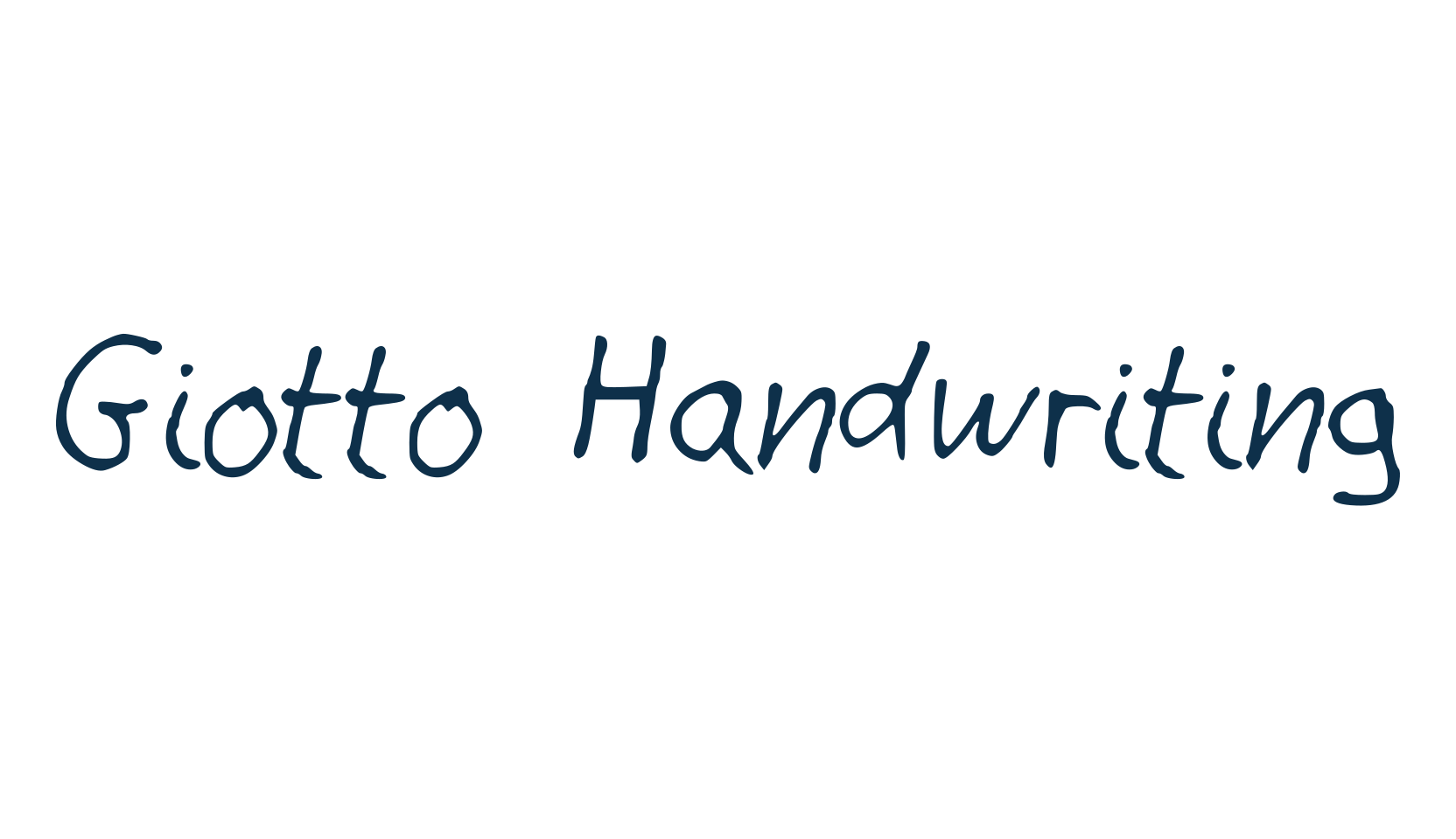 Giotto Handwriting, script handwritten fancy decorative calligraphy font preview