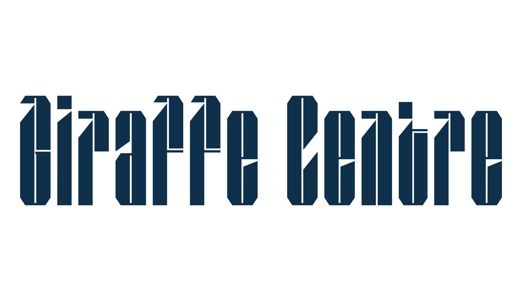 Giraffe Centre, various font preview