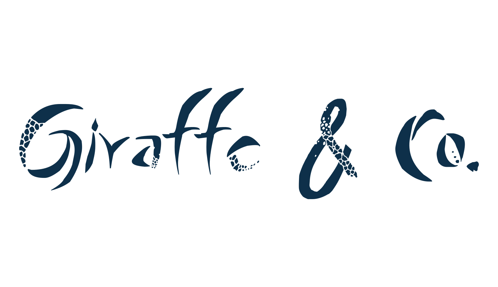 Giraffe & Co., decorative font preview