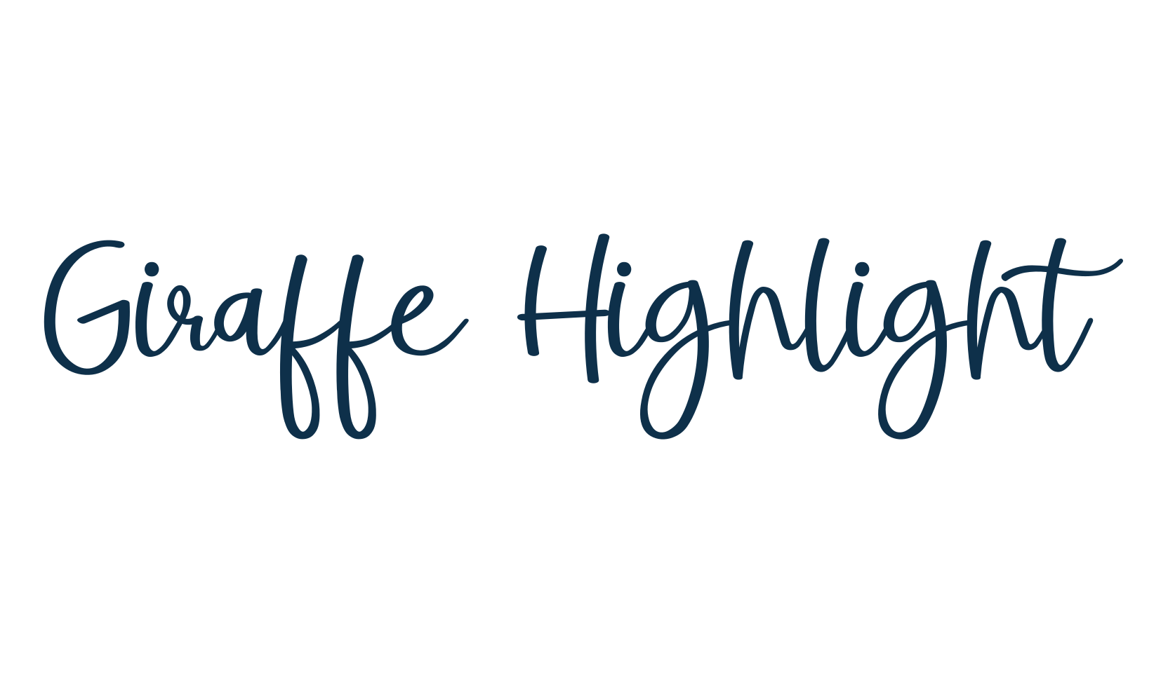 Giraffe Highlight, display market font preview