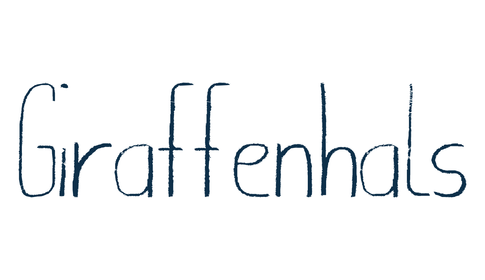 Giraffenhals, display market font preview