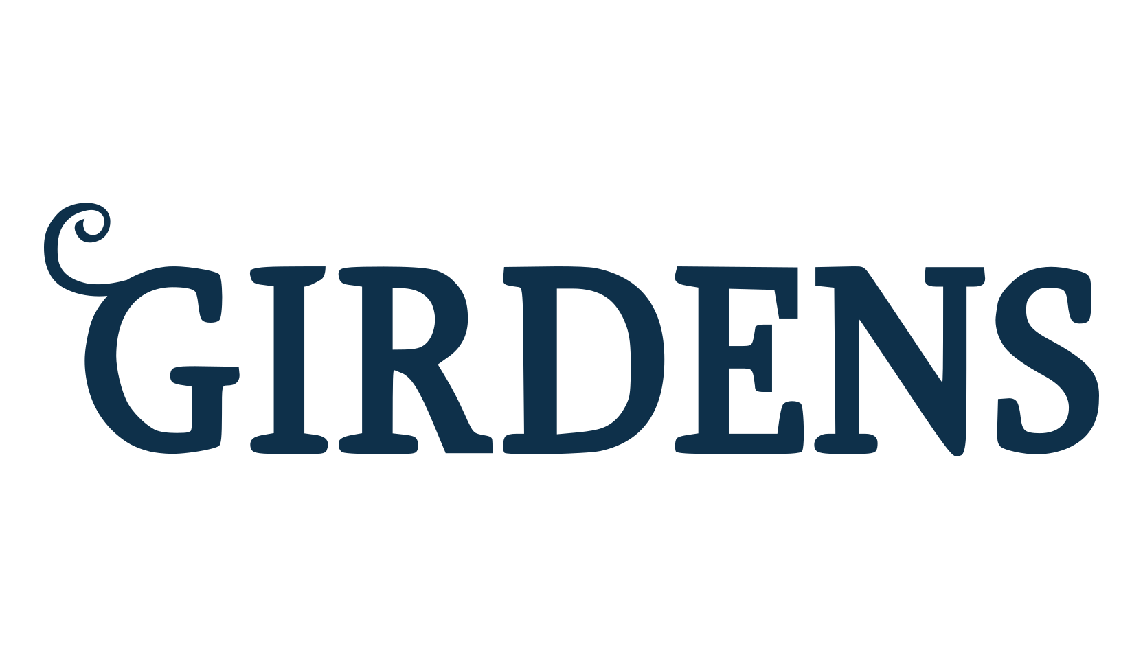 Girdens, various font preview