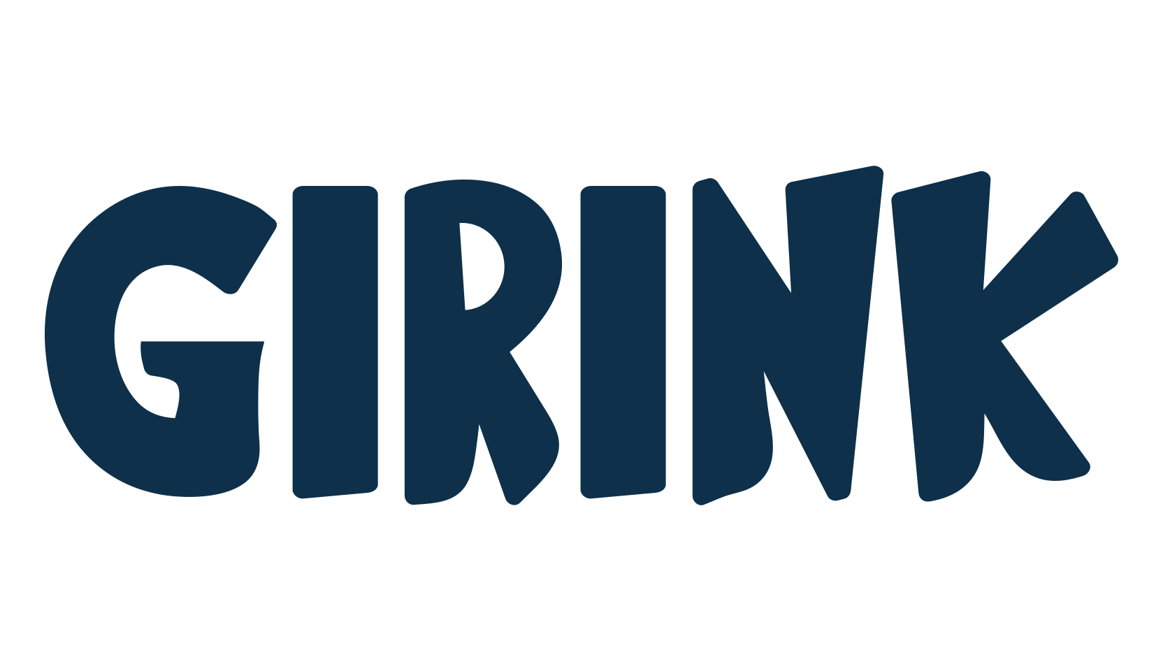 Girink, cartoon font preview