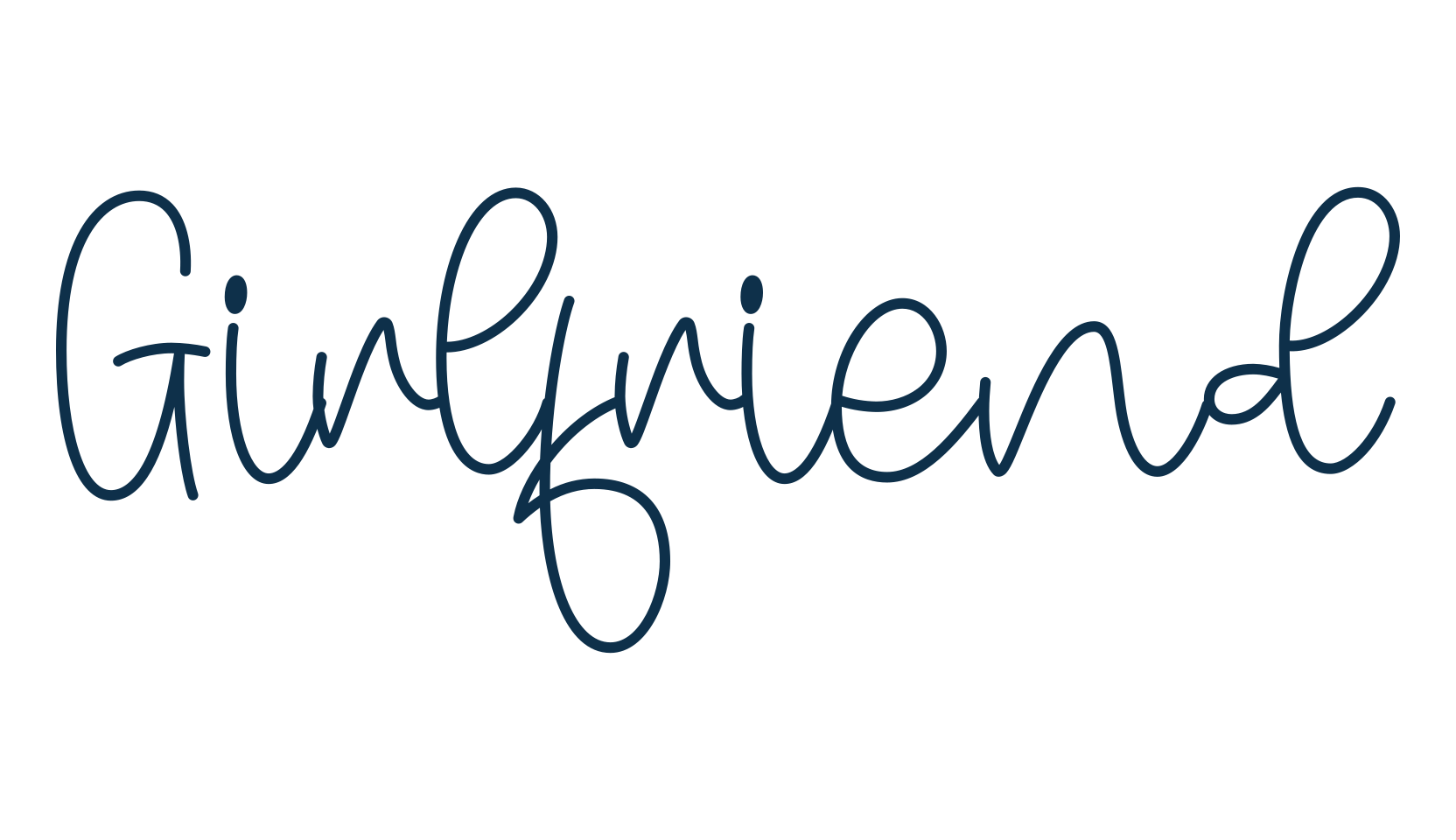 Girlfriend (girlfriend-4), handwriting font preview