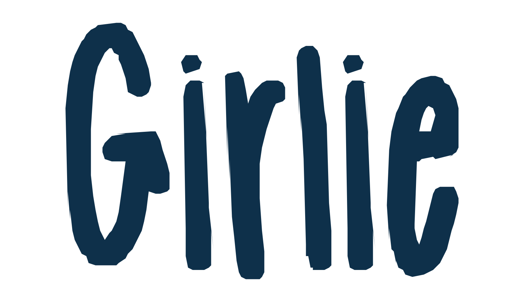 Girlie, handwriting font preview