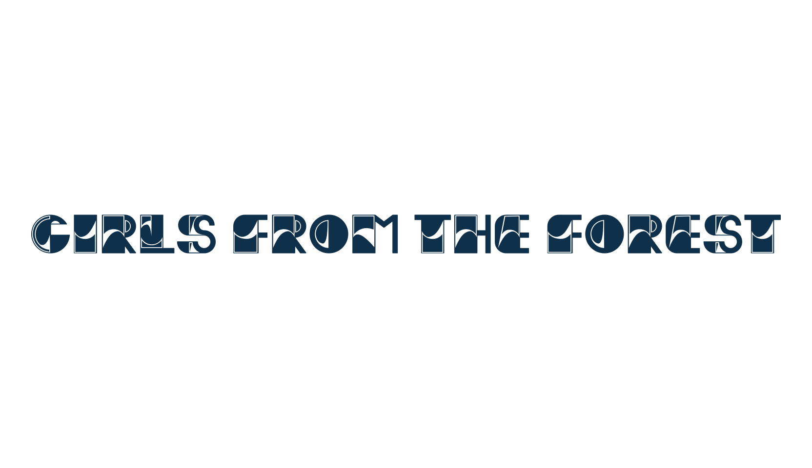 Girls from the Forest, fancy various decorative font preview