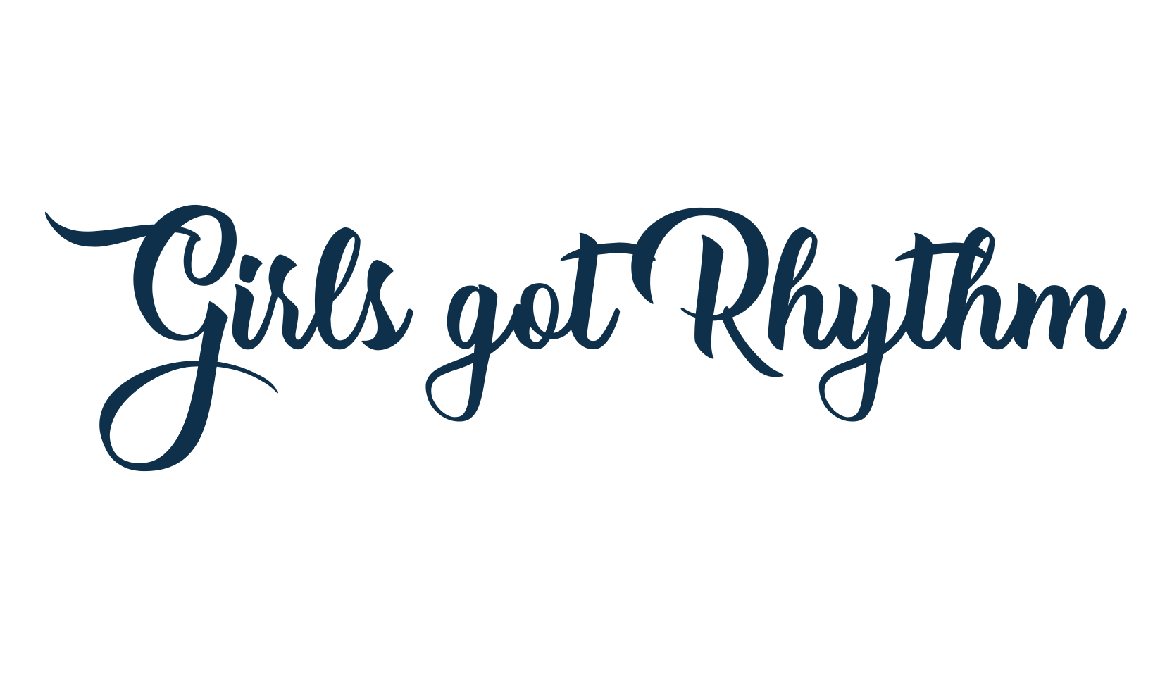 Girls got Rhythm, calligraphy font preview