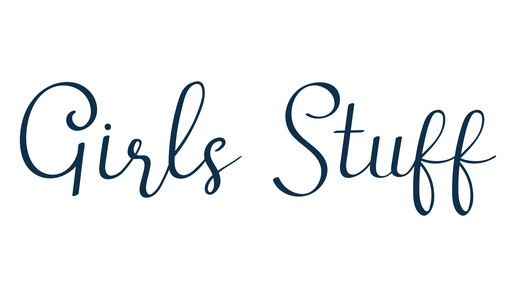 Girls Stuff, script handwritten fancy decorative calligraphy font preview