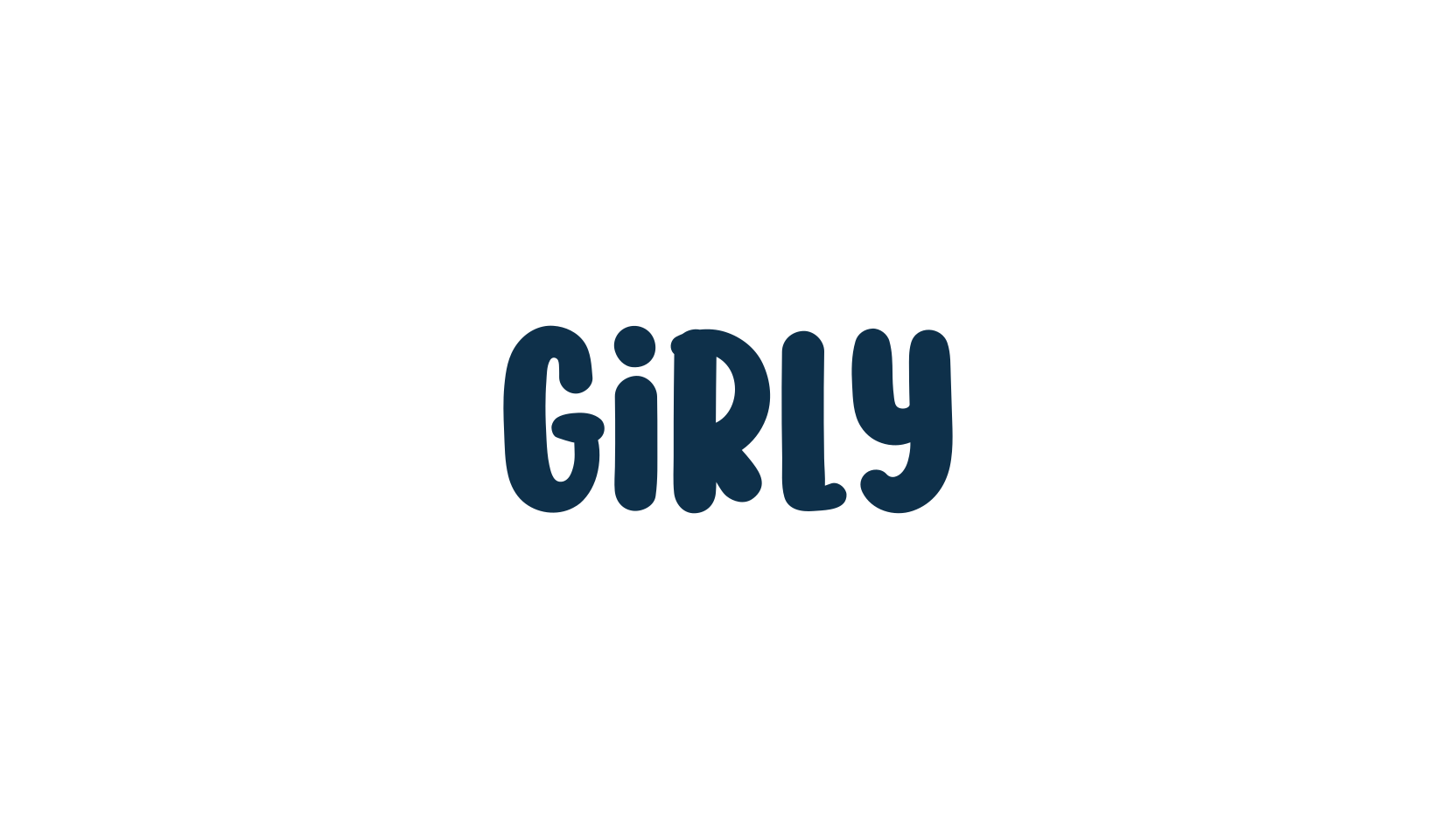 Girly (girly-3), fancy cartoon decorative font preview