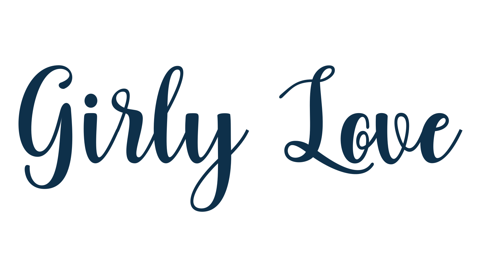 Girly Love, display market font preview
