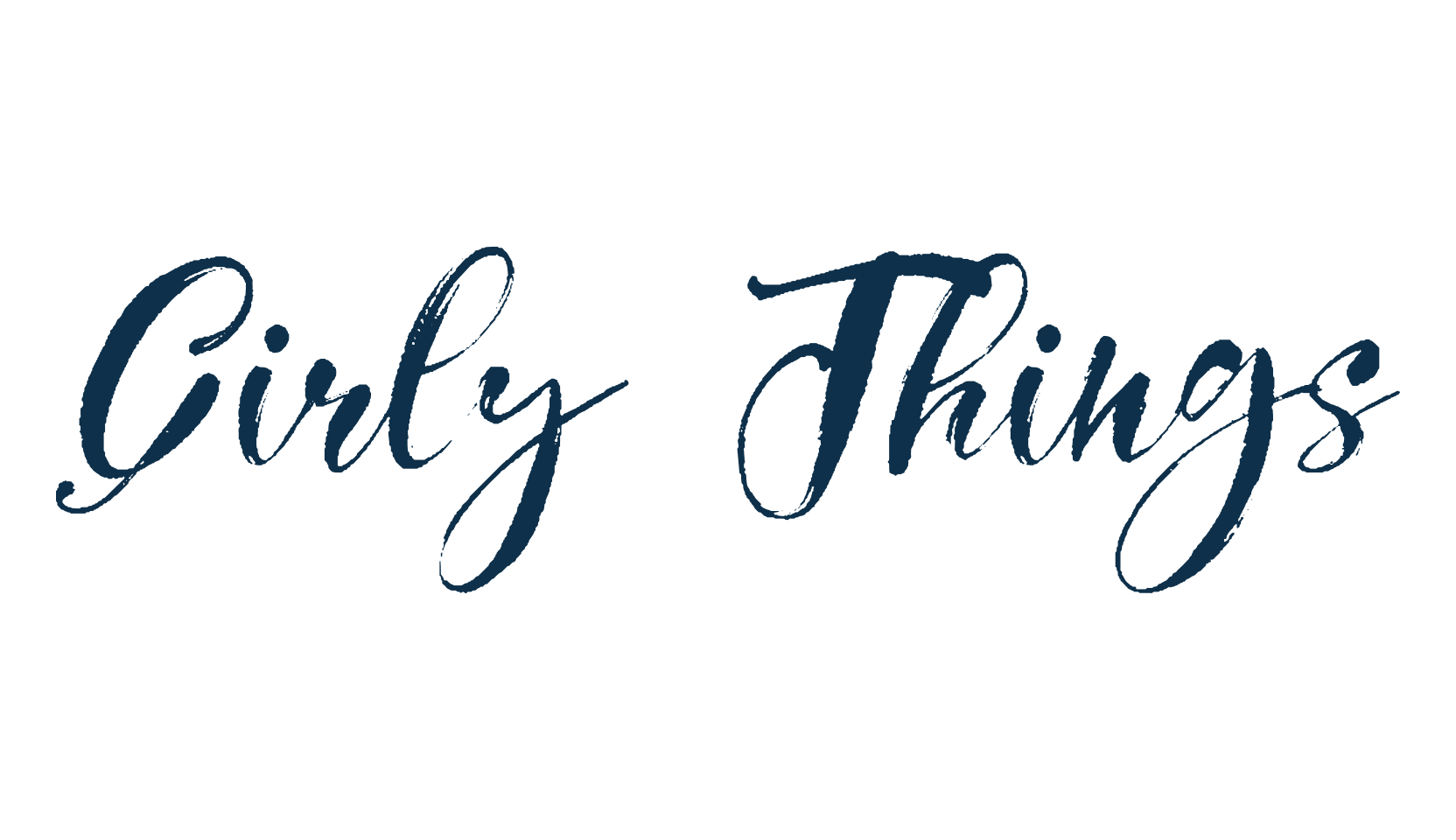 Girly Things, script brush fancy decorative calligraphy font preview