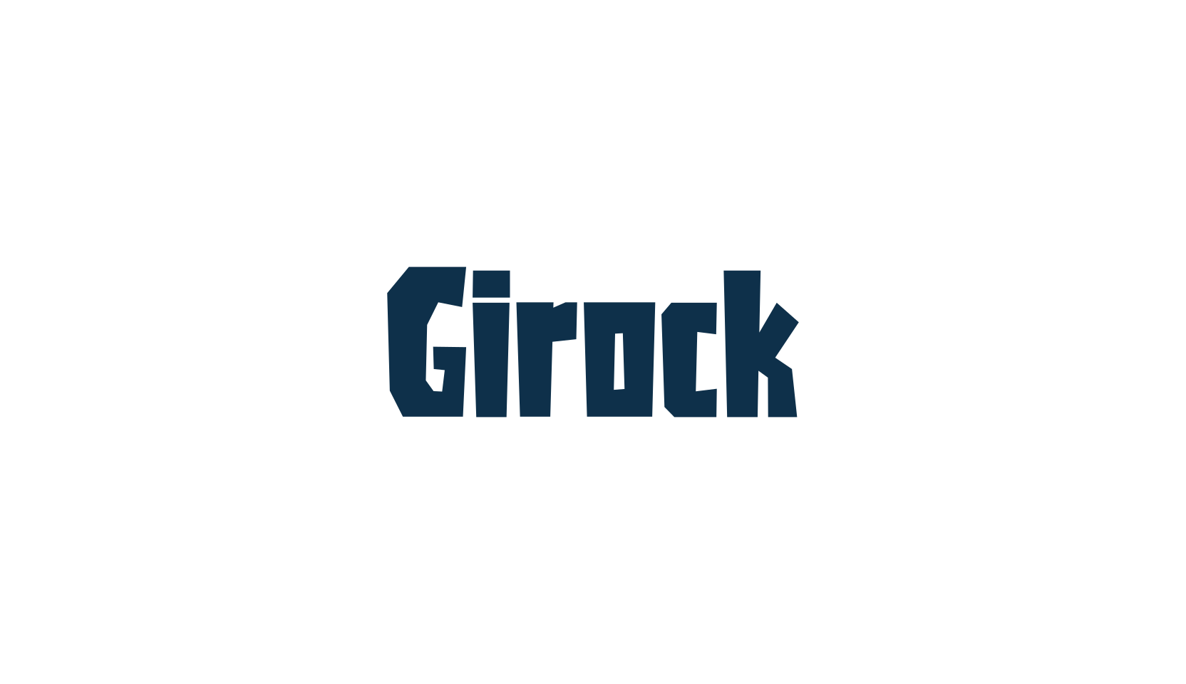 Girock, cartoon font preview