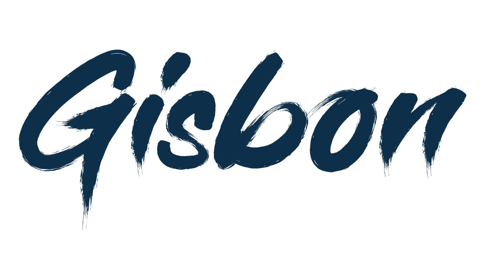 Gisbon, brush font preview