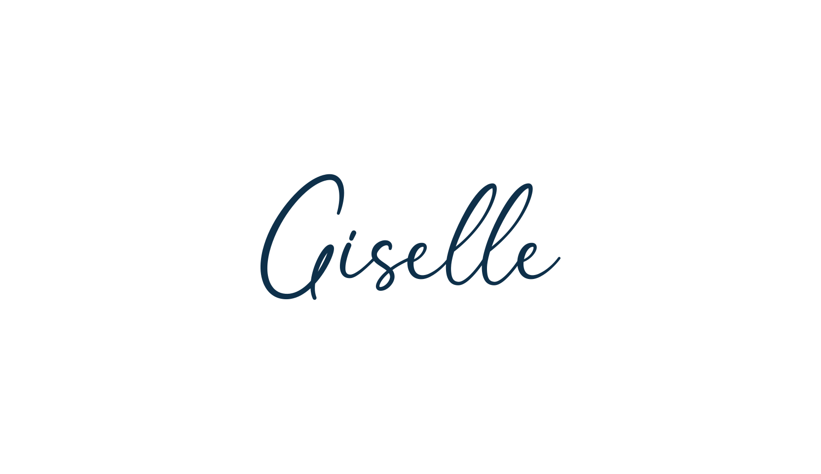 Giselle, script handwritten fancy decorative calligraphy font preview