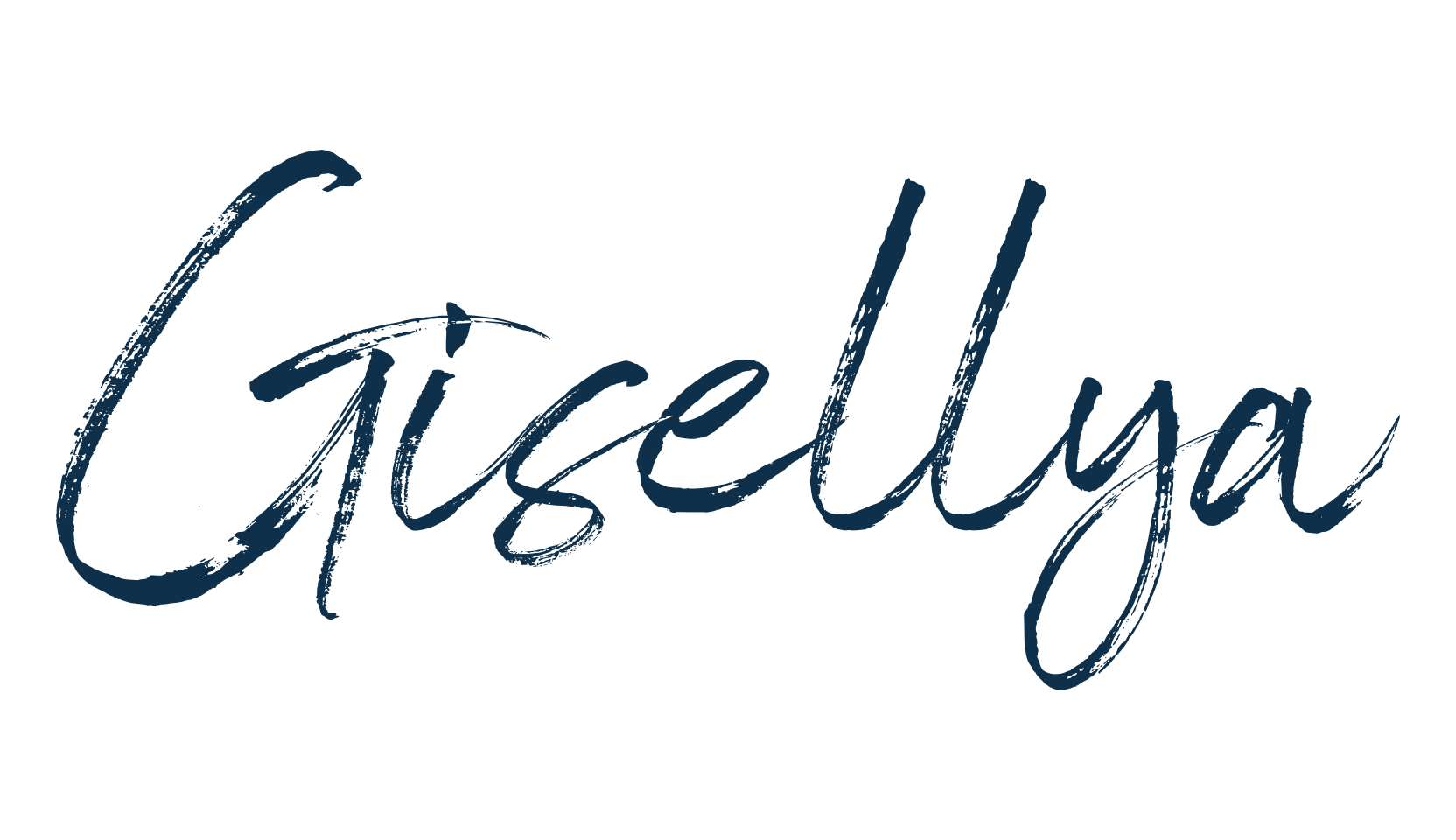 Gisellya, brush font preview