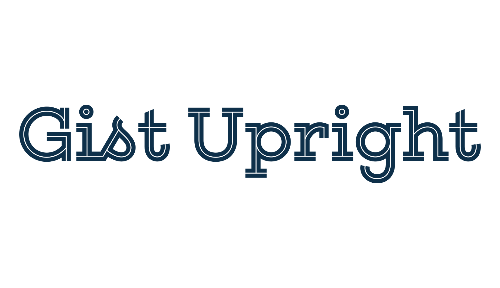 Gist Upright, fancy retro decorative font preview