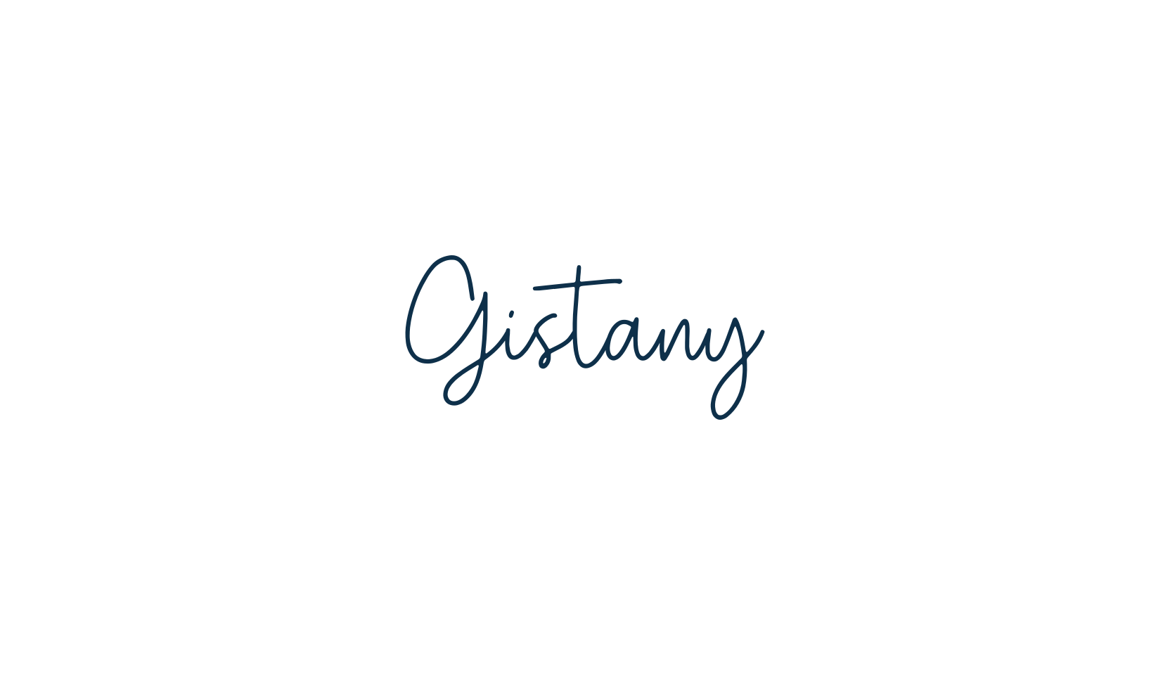 Gistany, handwriting font preview
