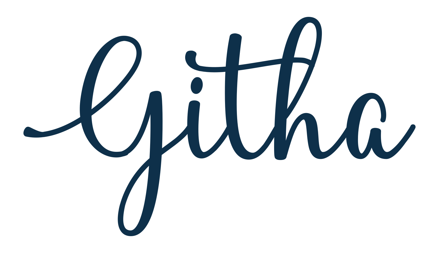 Githa, script calligraphy fancy decorative font preview