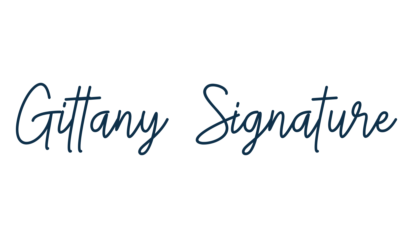 Gittany Signature, handwriting font preview