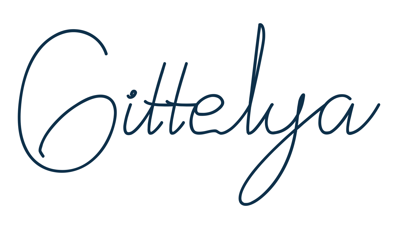 Gittelya, script handwritten fancy decorative calligraphy font preview