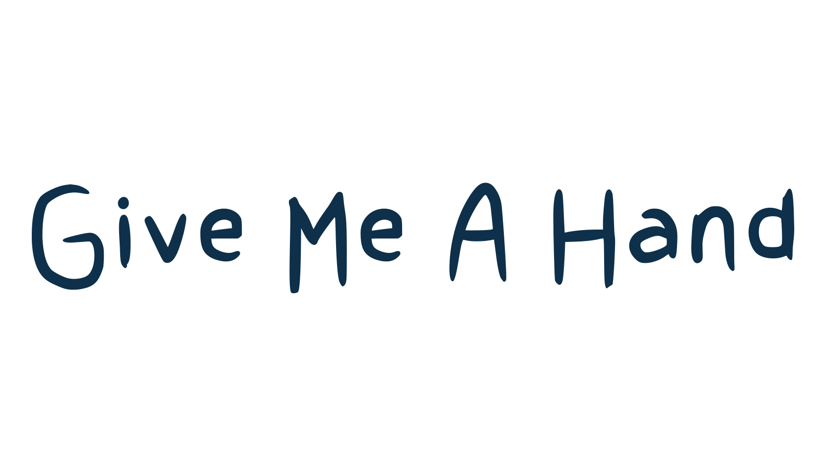 Give Me A Hand, script handwritten fancy decorative calligraphy font preview