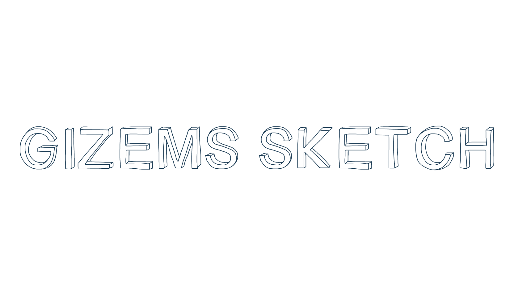 Gizems Sketch, fancy various decorative font preview