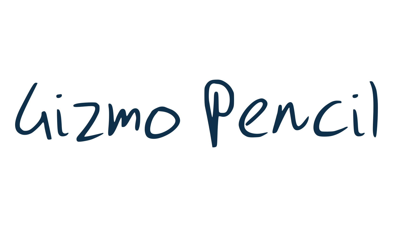 Gizmo Pencil, script handwritten fancy decorative calligraphy font preview