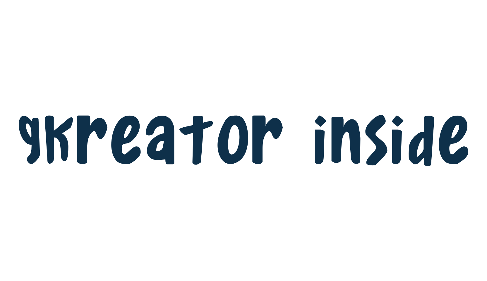 Gkreator Inside, fancy various decorative font preview