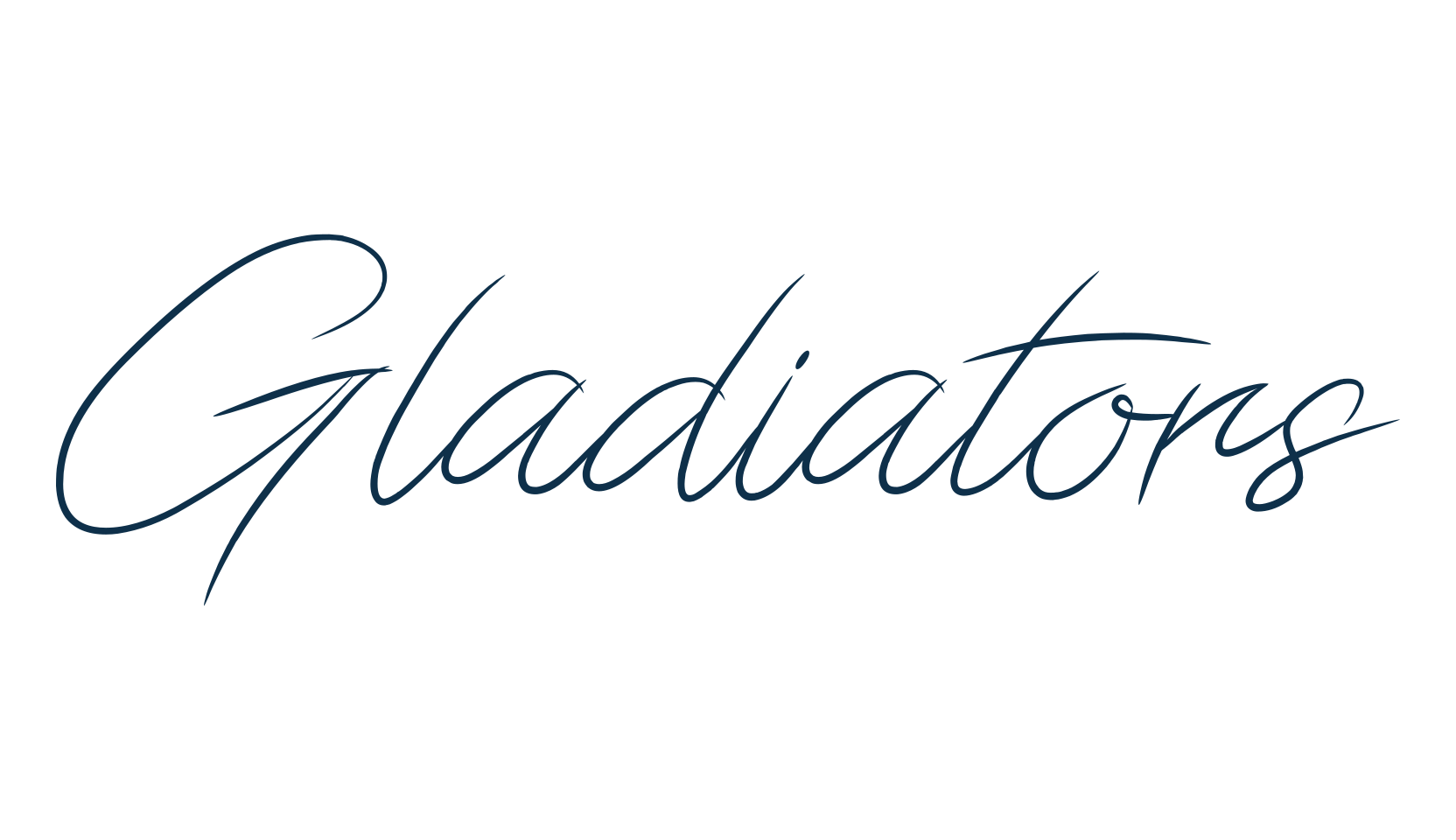 Gladiators, handwriting font preview