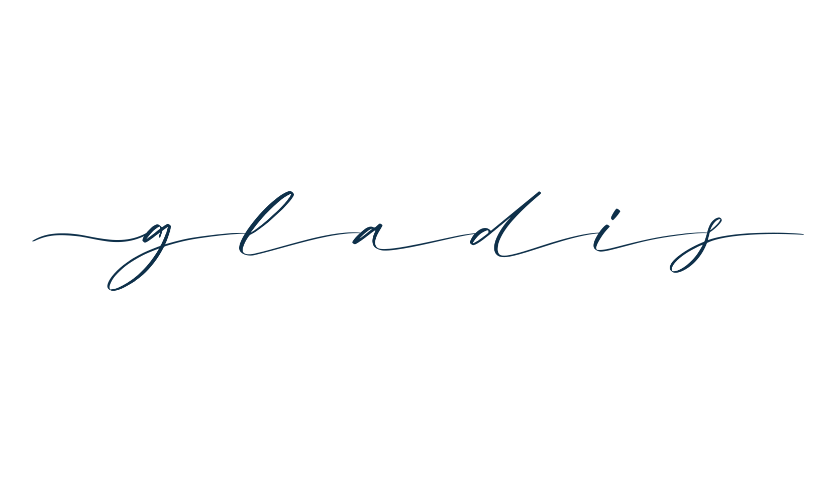 Gladis, calligraphy font preview