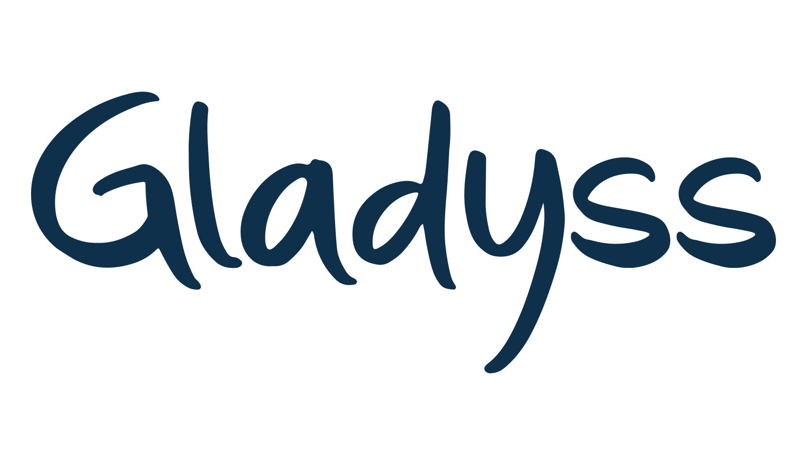 Gladyss, brush font preview