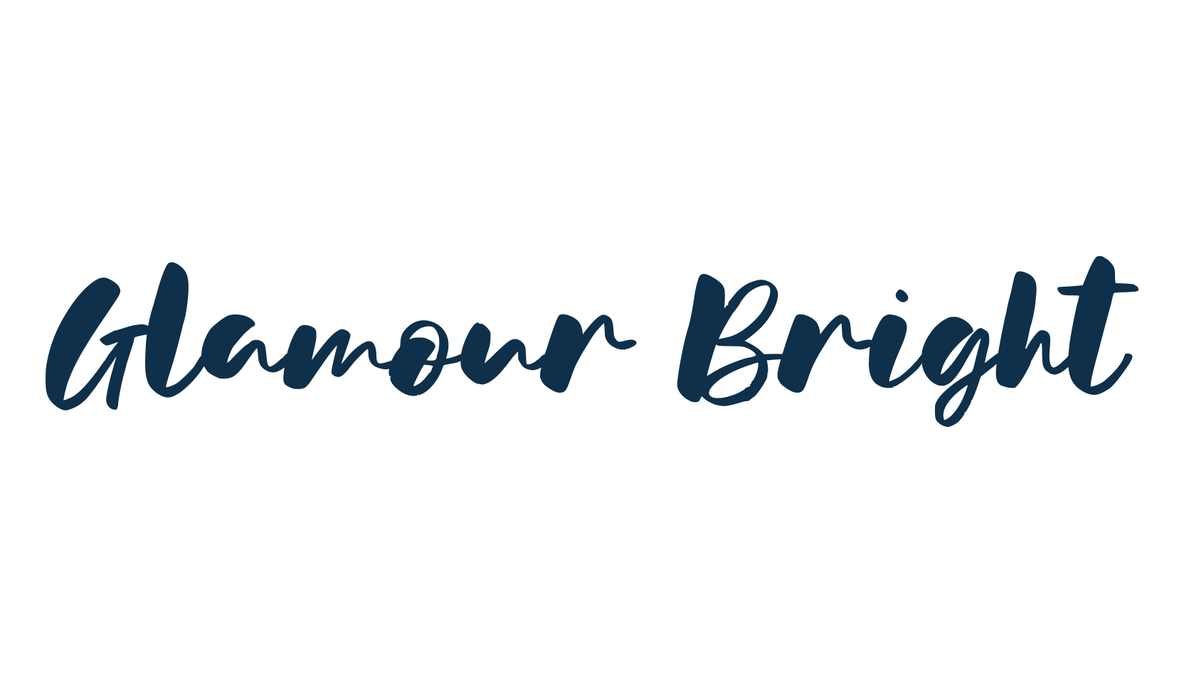 Glamour Bright, various font preview