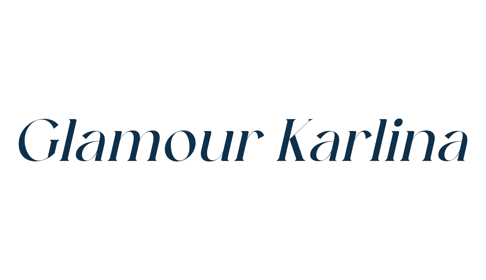 Glamour Karlina, basic serif font preview