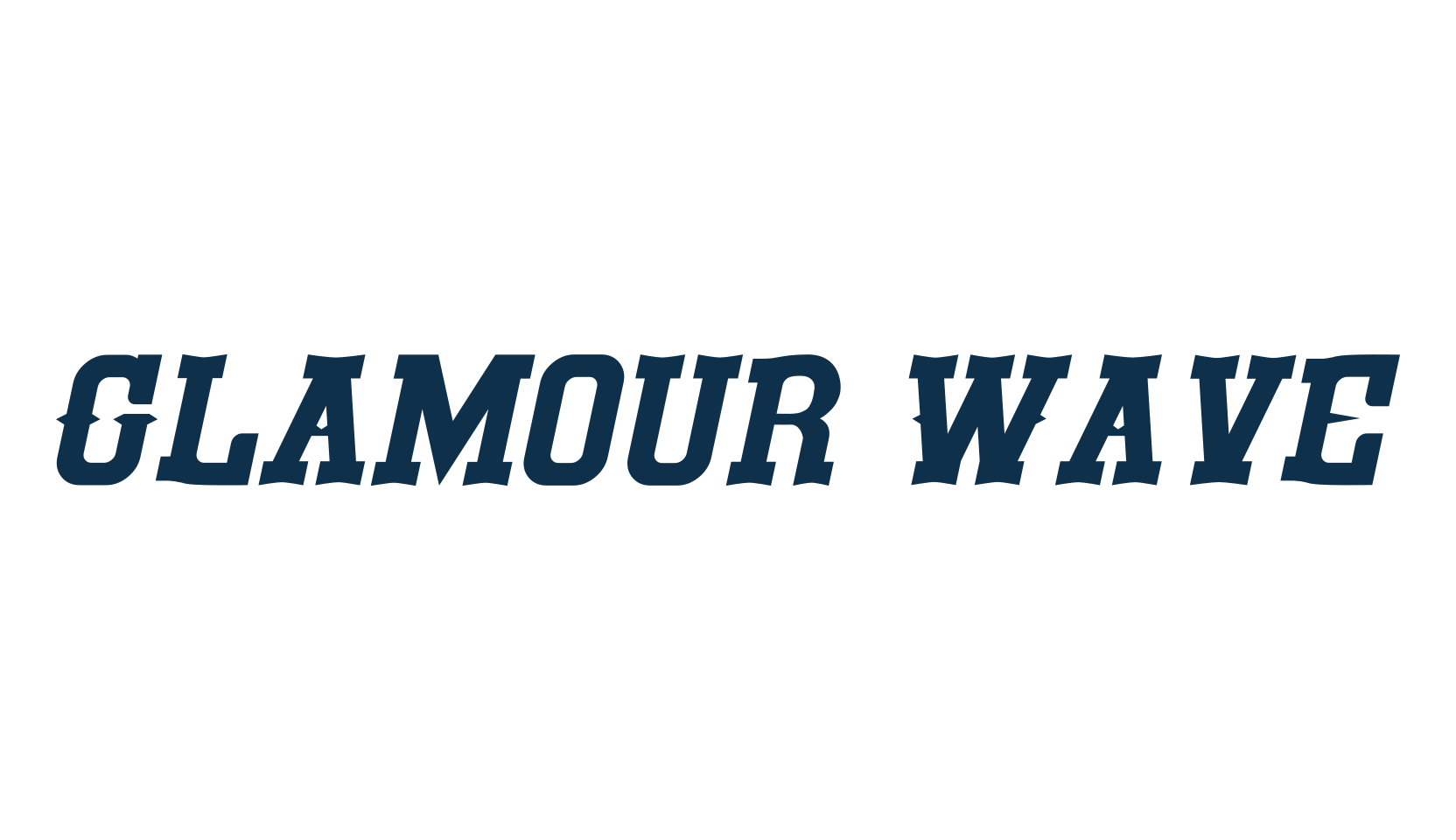 Glamour Wave, western font preview