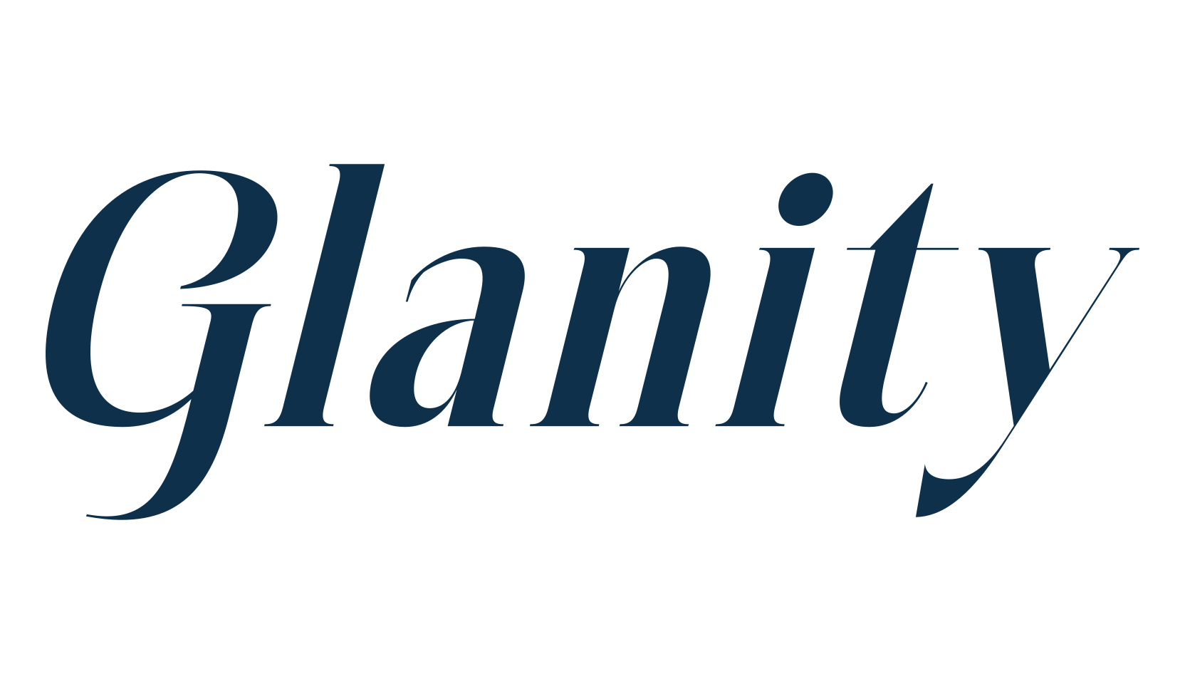 Glanity, serif font preview