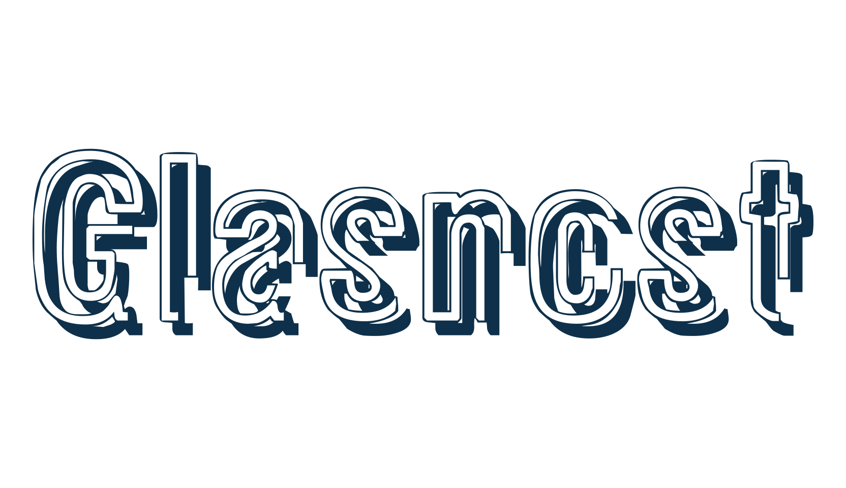 Glasnost, distorted font preview
