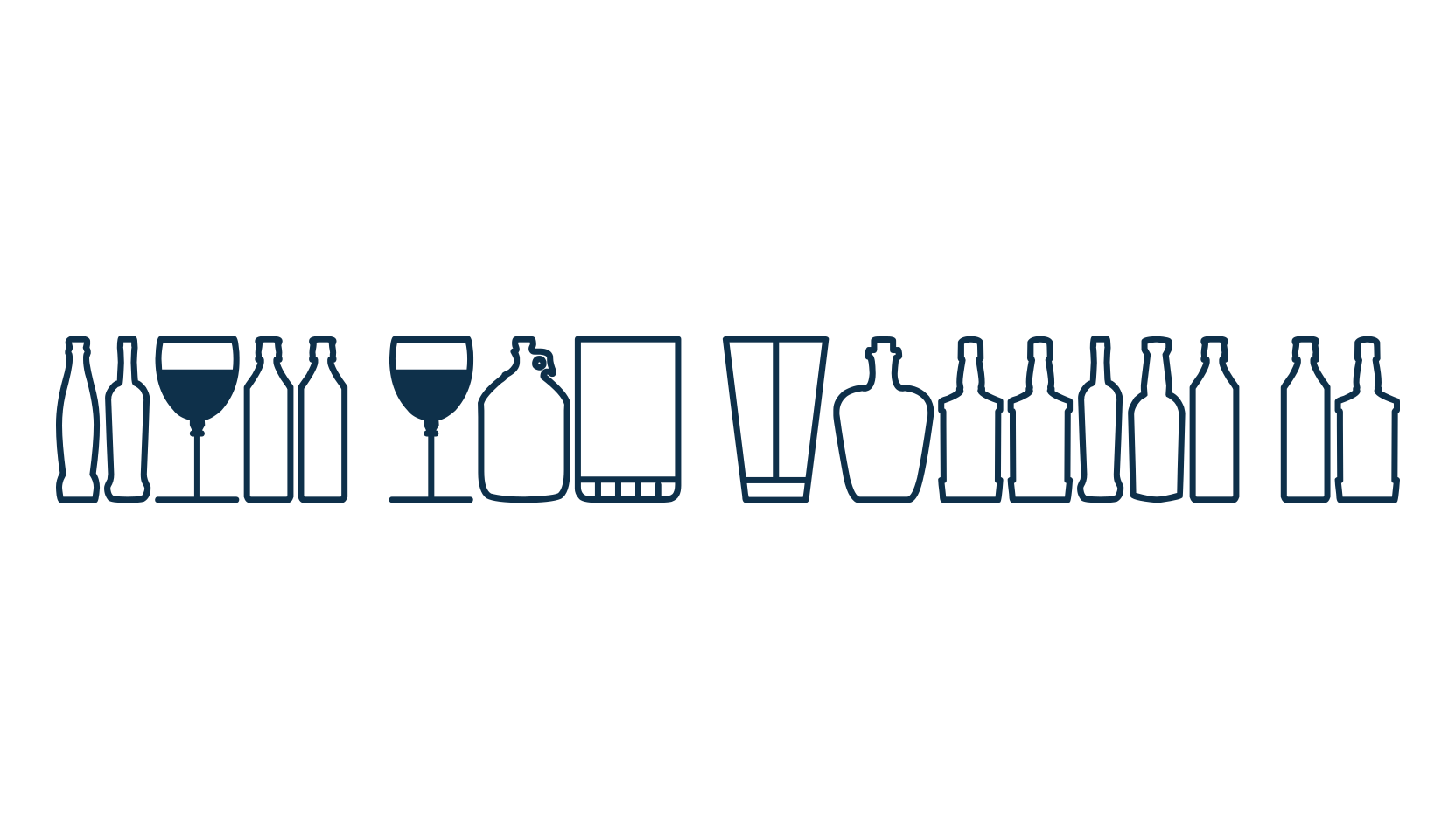 Glass and Bottles St, fancy decorative font preview