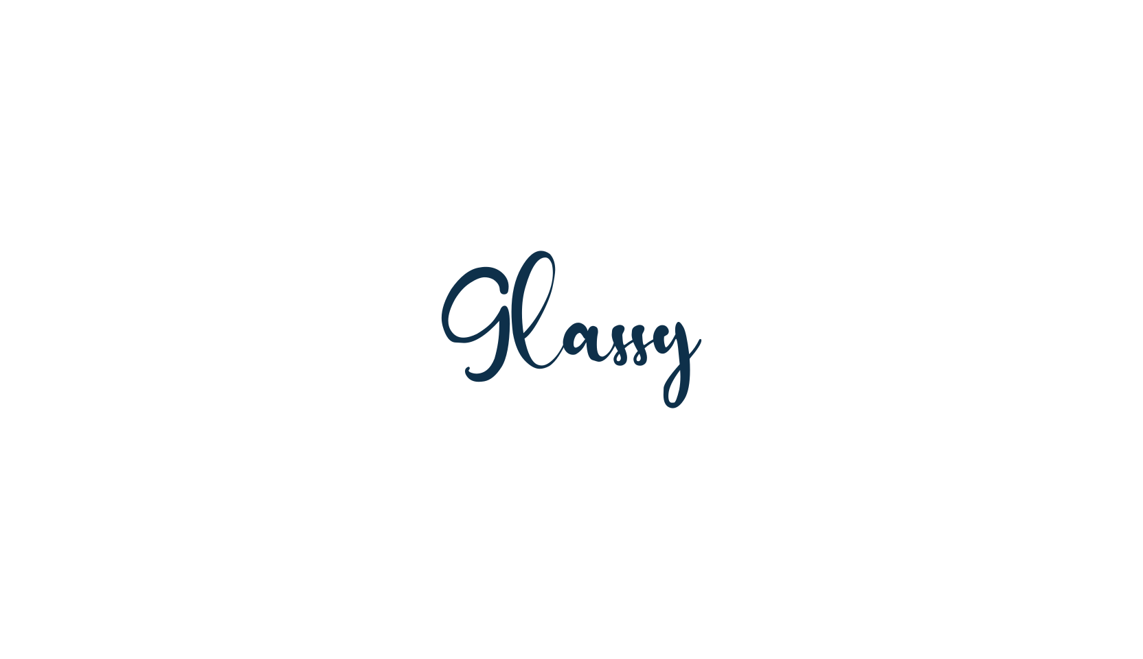 Glassy, script calligraphy fancy decorative font preview