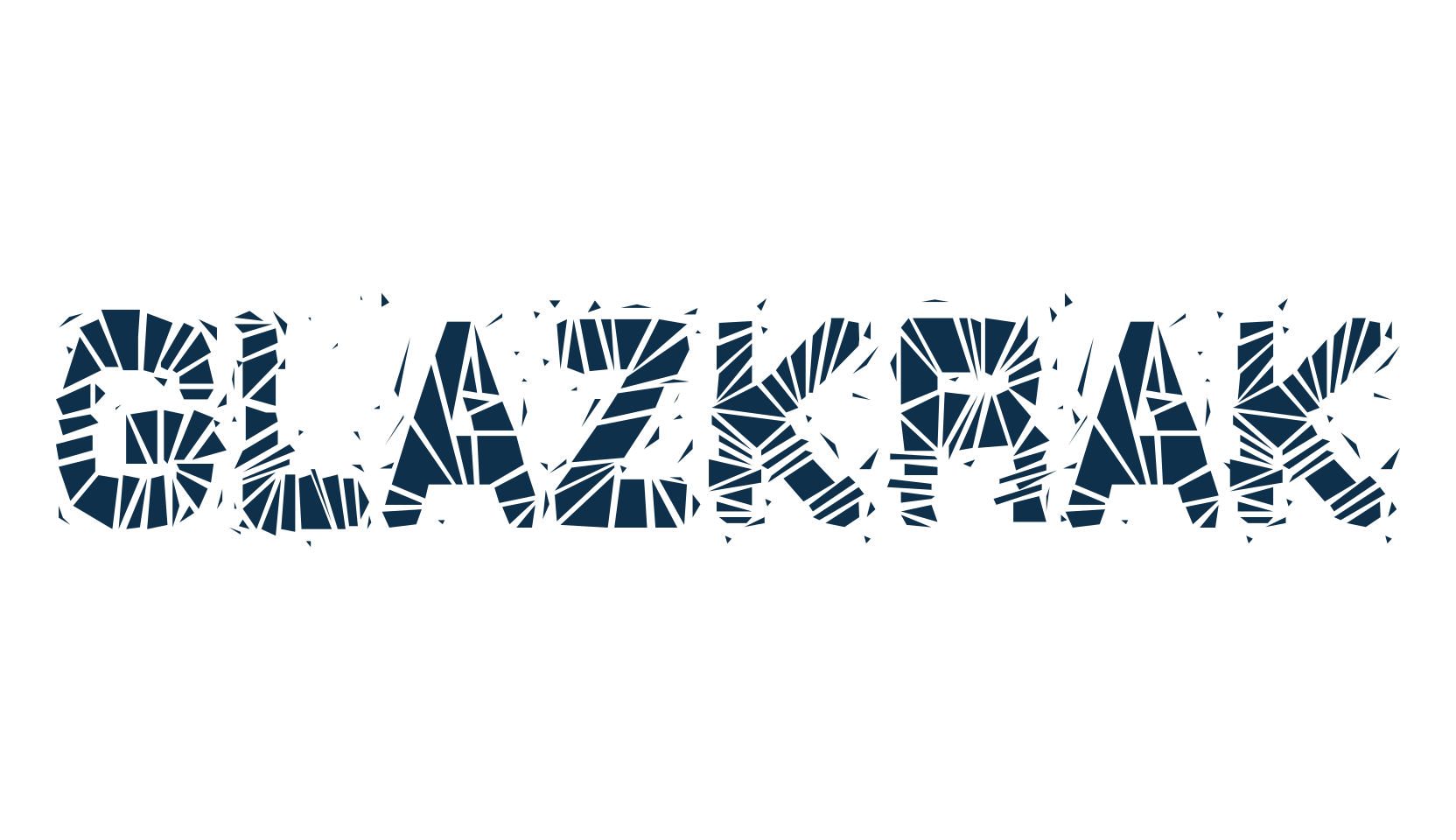 GlazKrak, decorative font preview
