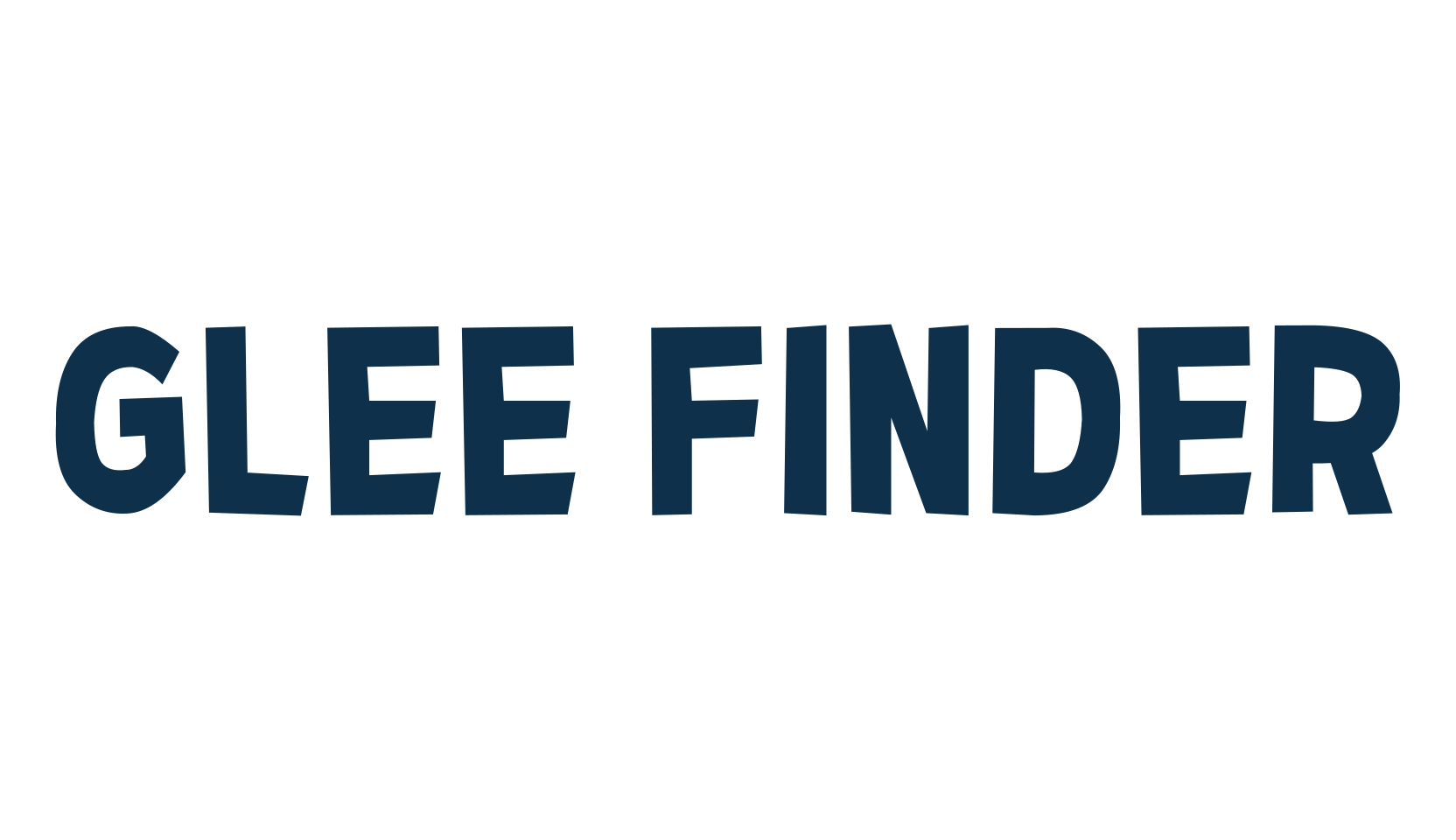 Glee Finder, fancy cartoon decorative font preview