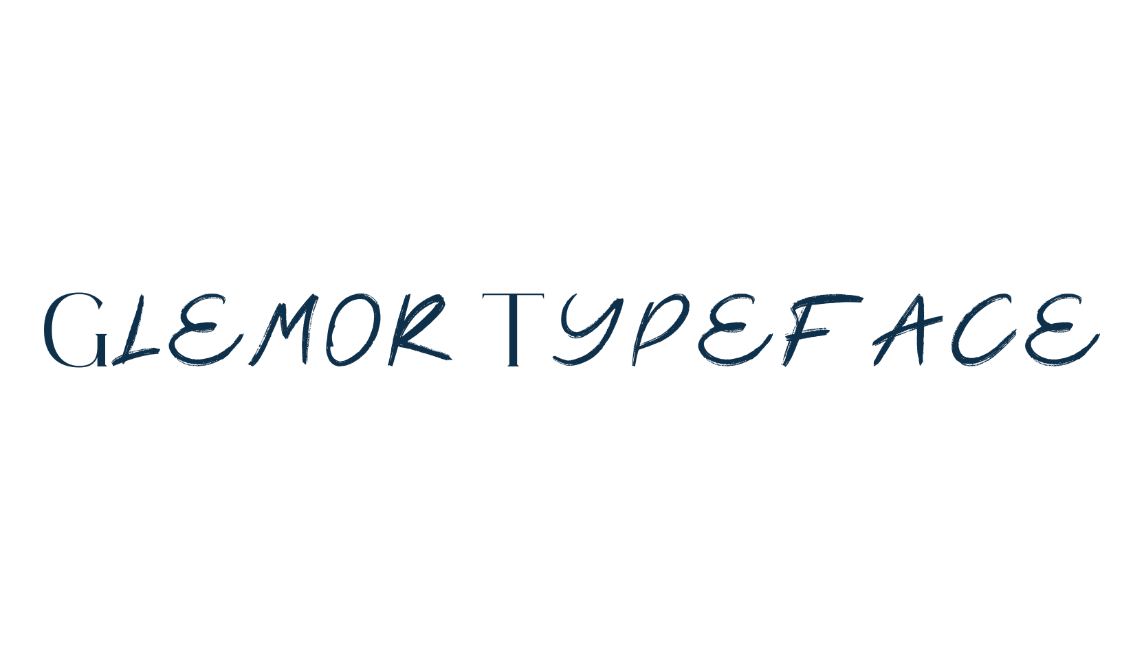 Glemor Typeface, various font preview