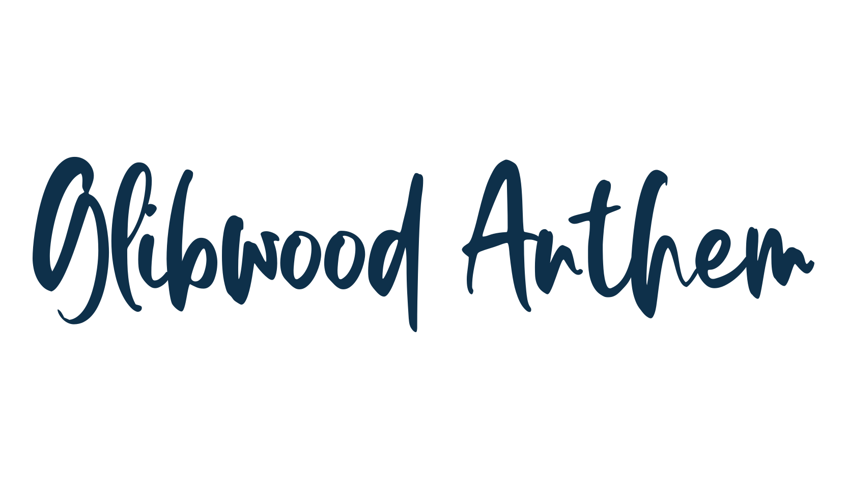 Glibwood Anthem, script handwritten fancy decorative calligraphy font preview