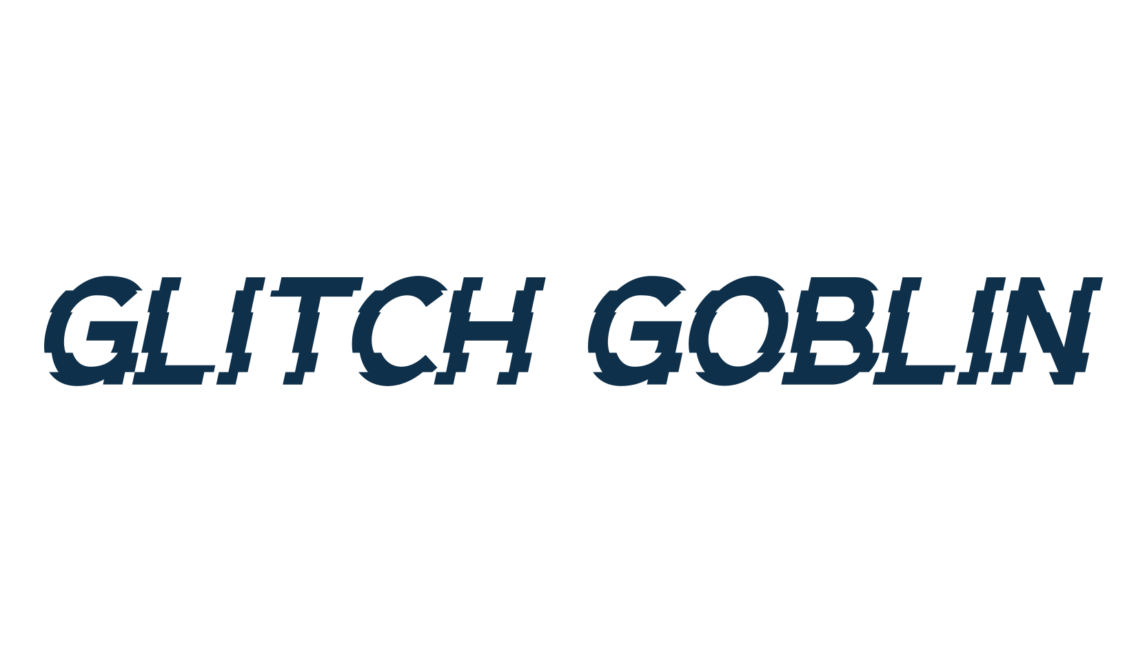Glitch Goblin, distorted font preview