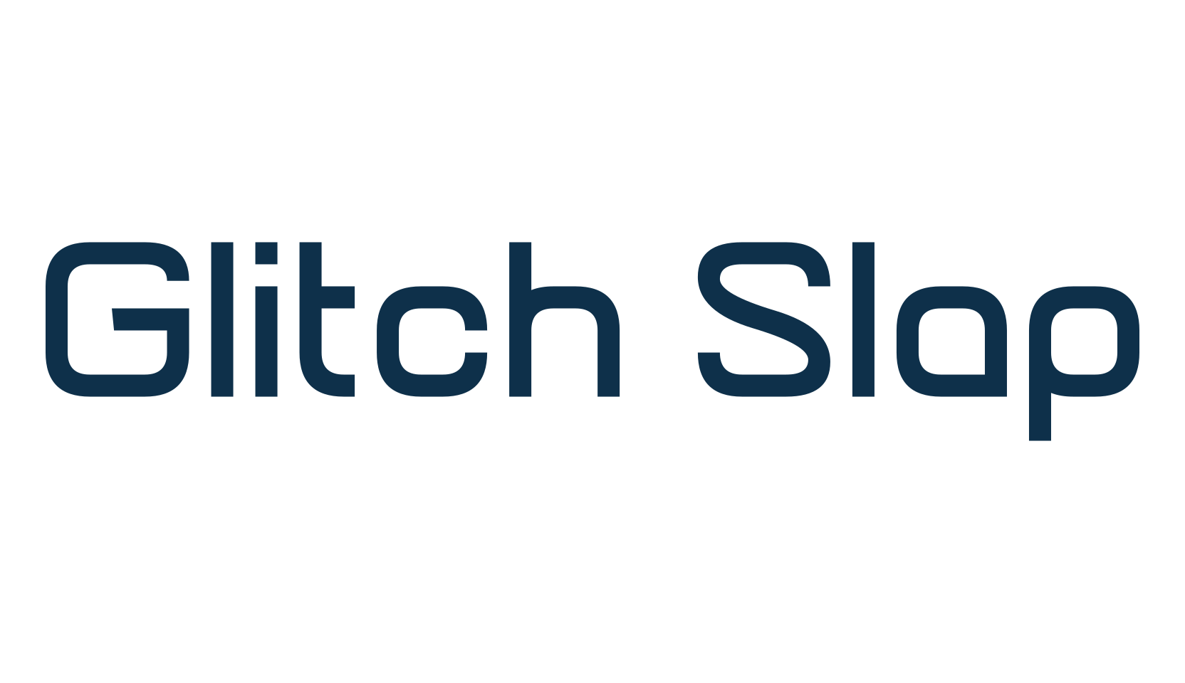 Glitch Slap, basic sans serif font preview