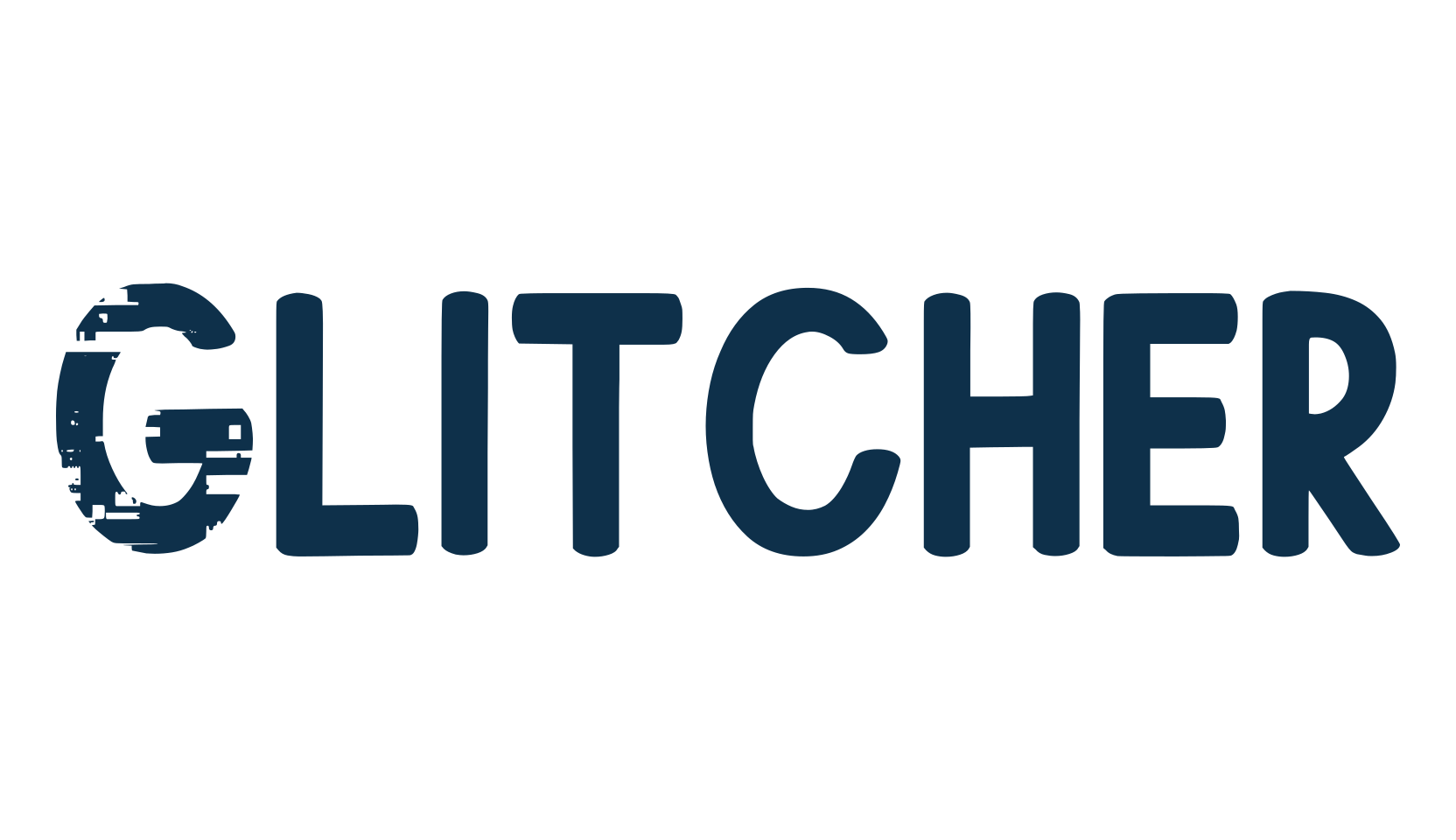 Glitcher, eroded font preview