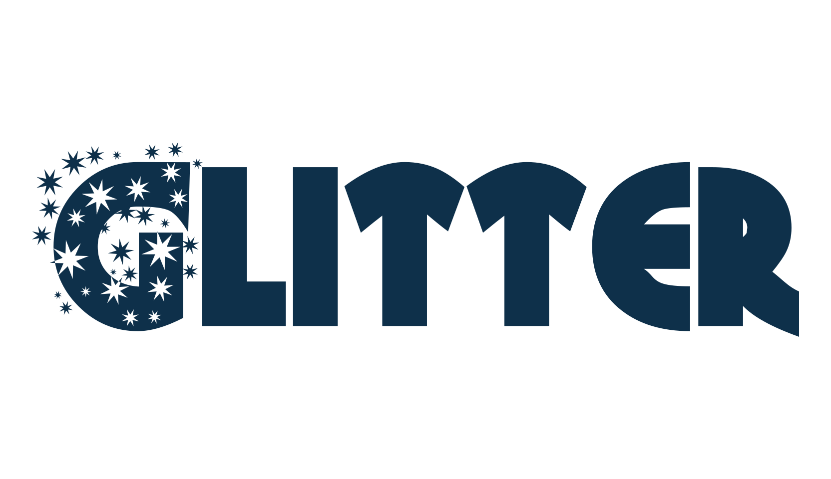 Glitter (glitter-font), decorative font preview